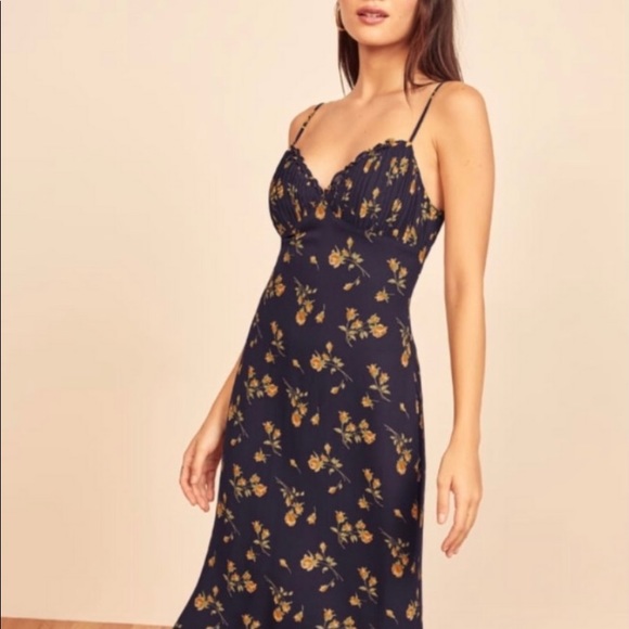 Reformation Fawn Floral Midi Dress Parma - Picture 2 of 11
